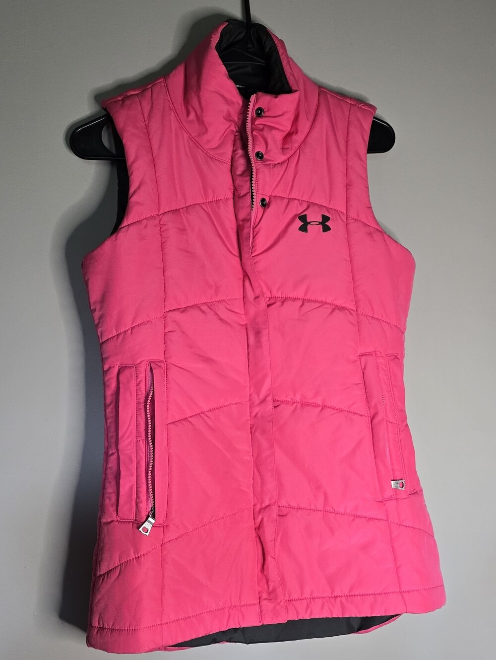 Under Armour Women's Bright Pink Quilted Puffer Vest